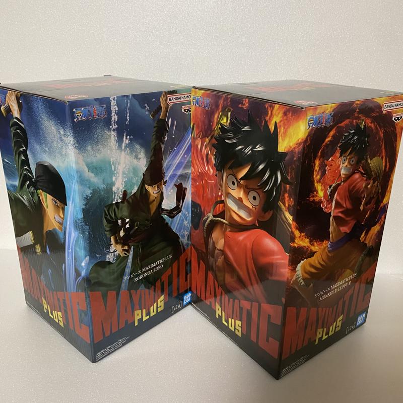 One Piece MAXIMATICPLUS Roronoa Zoro & Monkey D. Luffy II Figure Set actual item photo